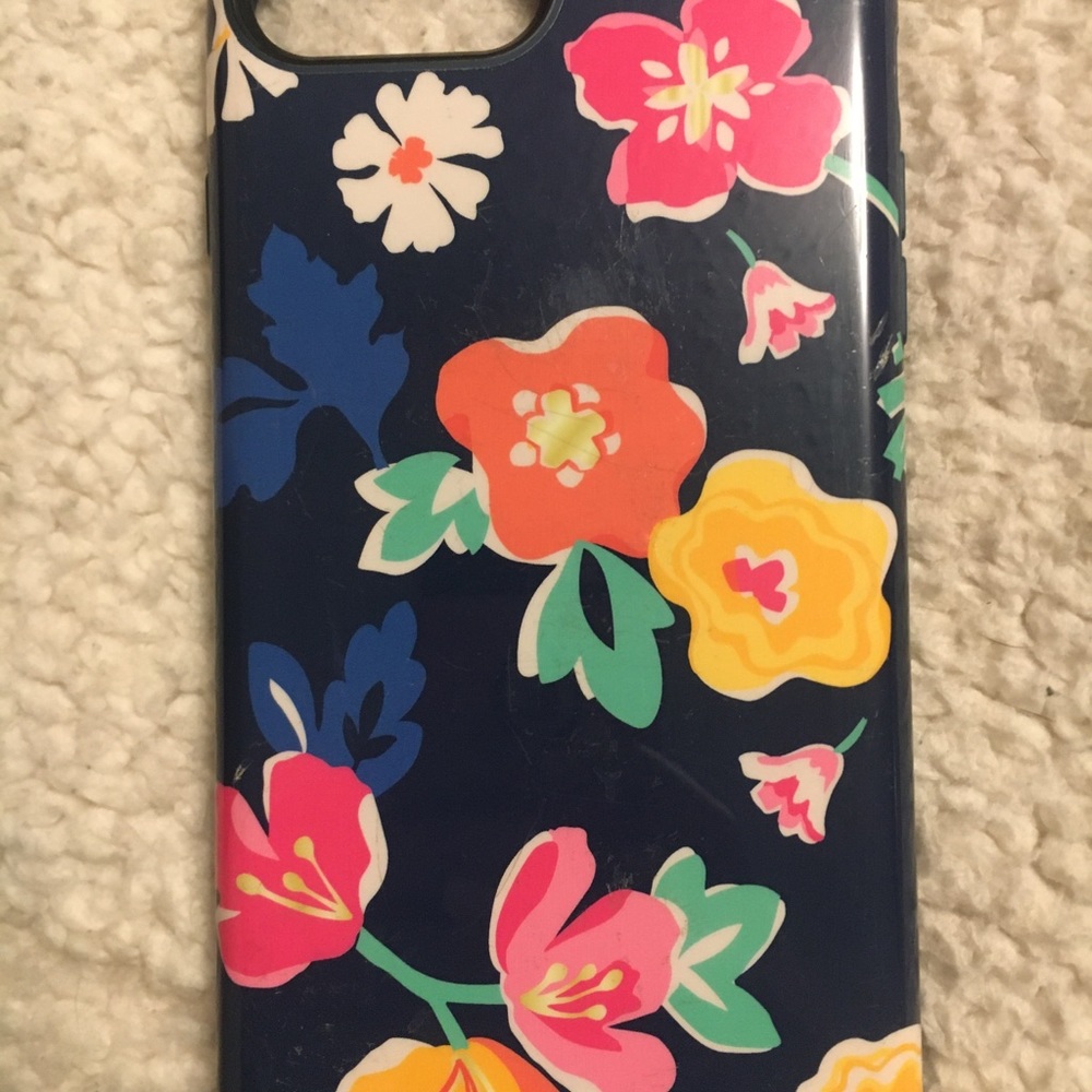 Blue with flowers iPhone 6 Plus case